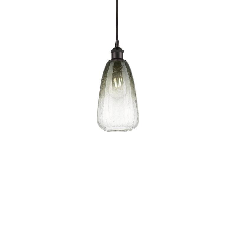 Innovations Lighting 616-1P-13-6 Brookhaven Almond Pendant Brookhaven - Oil Rubbed Bronze / Slate