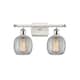 Option White and Polished Chrome / Clear Crackle