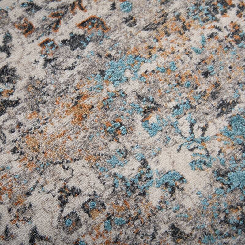 Alora Decor Cosmopolitan Contemporary Ivory Wool/Tencel Area Rug