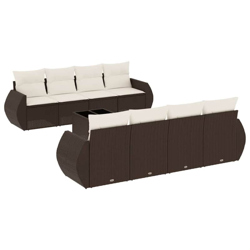 vidaXL Garden Sofa Set - 21.7 x 21.7 x 14.6