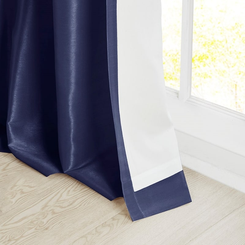 Twist Tab Lined Window Curtain Panel 50x108"