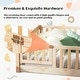 preview thumbnail 68 of 78, Twin/Full/Queen Size Floor Bed with Safety Guardrails, Toddler Floor Bed for Girls and Boys