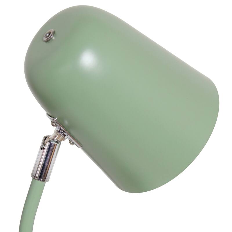 Adjustable Gooseneck Desk Lamp with Metal Shade - 15.75" - Sage Green