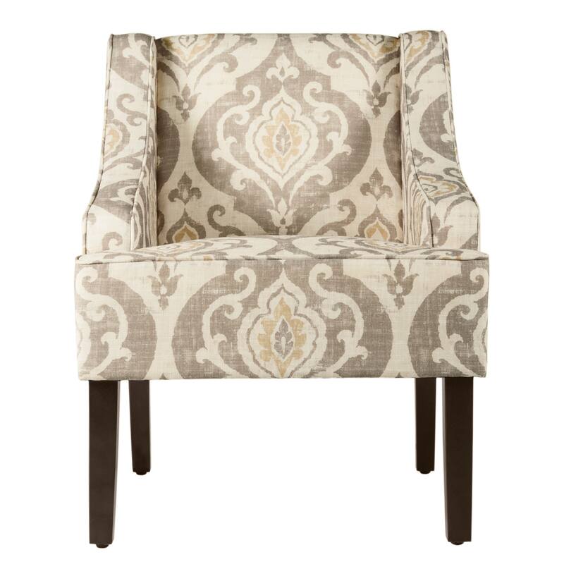 Porch & Den Lyric Swoop Arm Accent Chair - Tan