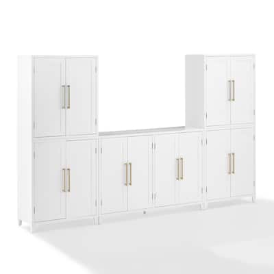 Crosley Roarke 3-Piece Sideboard And Pantry Set