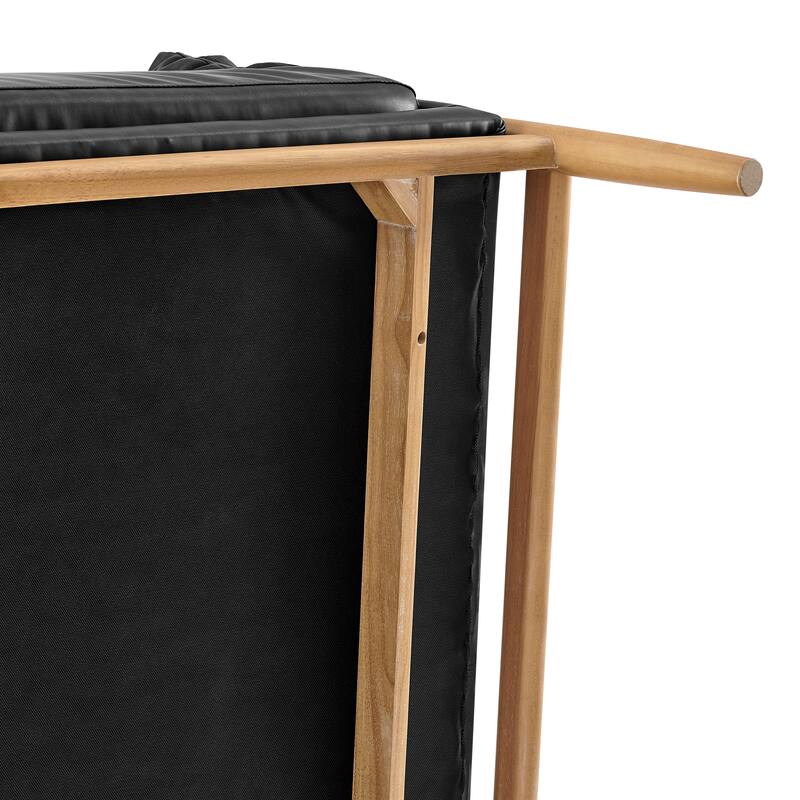 NPD Furniture Larry Faux Leather Tufted Accent Arm Chair
