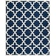 preview thumbnail 8 of 155, SAFAVIEH Handmade Chatham Clemma Modern Moroccan Wool Rug 8' x 10' - Dark Blue/Ivory - Rectangle