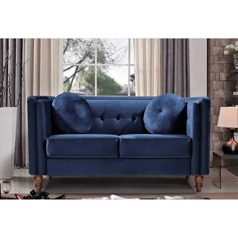 Roberta Velvet Loveseat