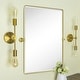 preview thumbnail 86 of 126, TEHOME Woodvale Rectangle Vertical Metal Wall Mirrors