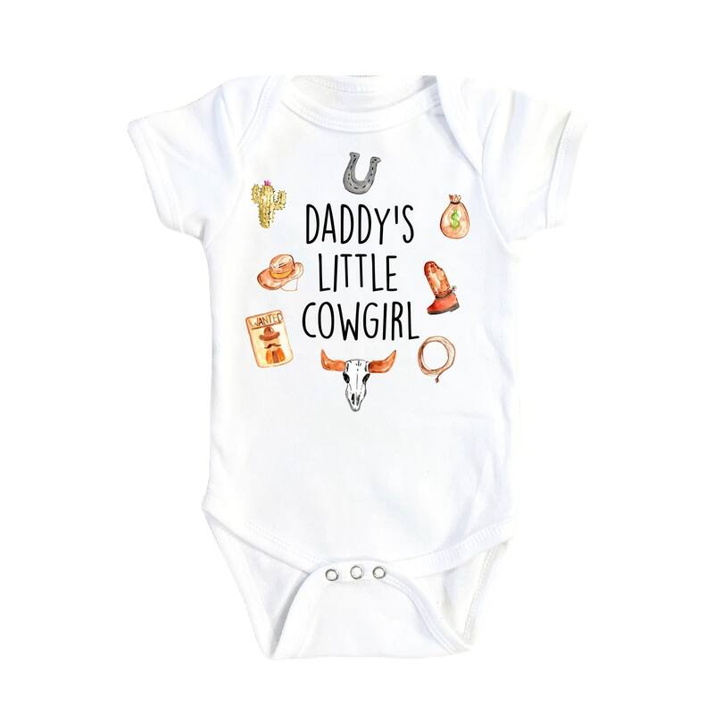 Cowgirl Daddy - Baby Boy Girl Clothes Infant Bodysuit Funny Cute Newborn - White - 3-6M