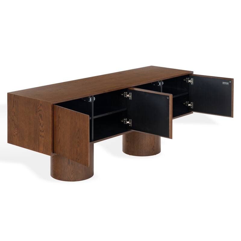 SAFAVIEH Couture Alberti Wood Sideboard - 71"W x 20"D x 29"H