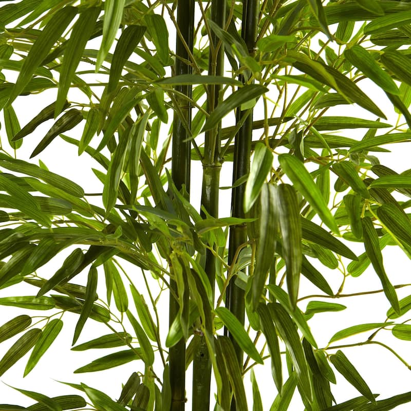Bamboo Tree Indoor Outdoor 6ft, 72 Inch Tall Decorative Plant, 3 Trunk Serene Home Decor Gift - 6ft.