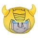 preview thumbnail 1 of 2, Hasbro Transformers Bumblebee Smile 11 Inch Round Cloud Pillow