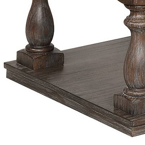 Shop Wooden Coffee Table With Turned Pedestal Legs Brown Overstock 31984710,Human Sketch Face Easy