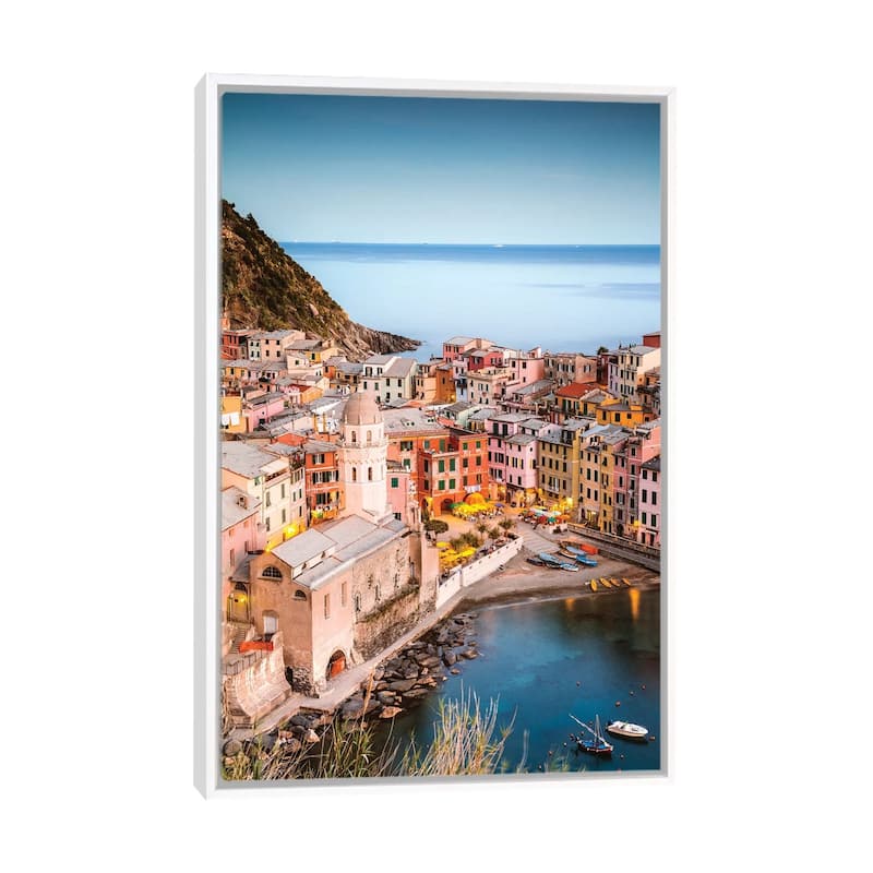 iCanvas "Vernazza, Cinque Terre, Italy II" by Matteo Colombo Framed Canvas Print - White - 40x26