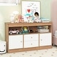 preview thumbnail 11 of 17, Kids Toy Storage Organizer with Open Shelf and 2 Drawers for Playroom - 42" x 12" x 24.5"