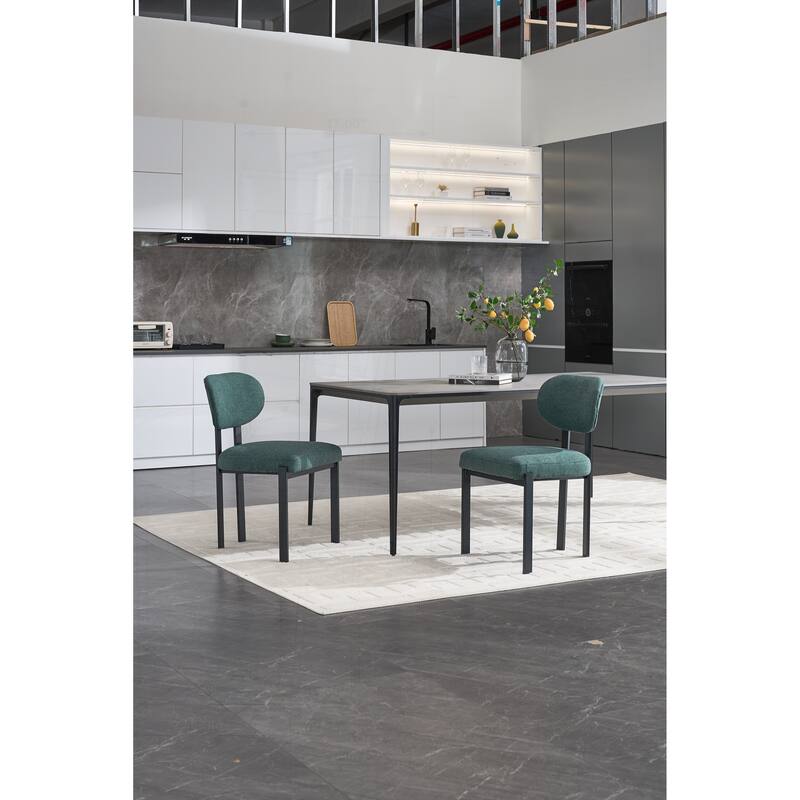 Sophisticated Set of 2 Mid-Century Dining Chairs with Stylish Design