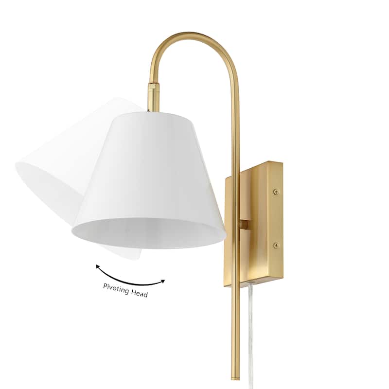 SAFAVIEH Lighting Soghra 11-inch Wall Sconce (LED Bulbs Included) - 7.6 In. W x 10.5 In. D x 18 In. H - 8Wx11Dx18H
