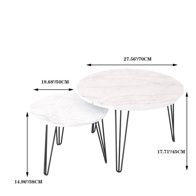 Set of 2 Coffee Table Dining Table Office Table Sofa Table
