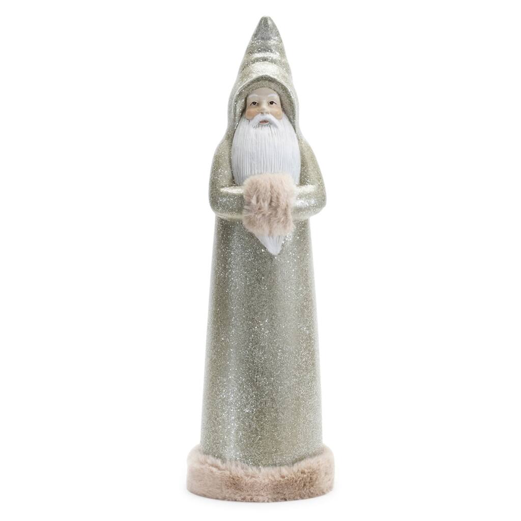 Santa Christmas Figurines - 17" - Sage Green - Set of 2