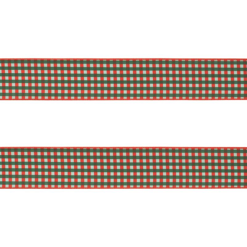 Plaid Wired Ribbon (Set of 2) 4" x 5 Yds