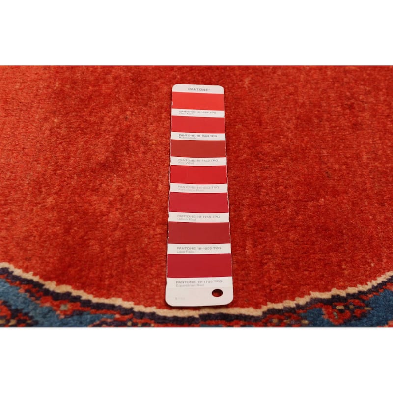ECARPETGALLERY Hand-knotted Andelz Red Wool Rug - 5'1 x 9'5