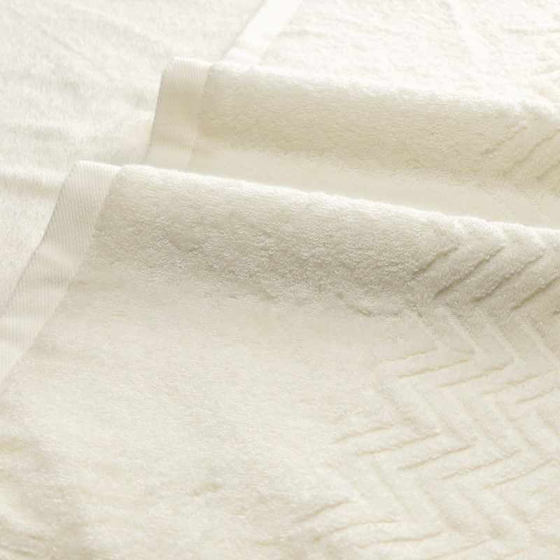 2 Pack Textured Comfort Bath Towels, Absorbent and Quick Dry, Large Plush Towels for Bathroom 28" x 56" - Beige
