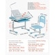 preview thumbnail 20 of 23, Kids Chair and Desk Set Table with Adjustable Height and Steel Frame Suitable for Any Room - 27.56 x 20.08 x (20.87 - 27.95) in