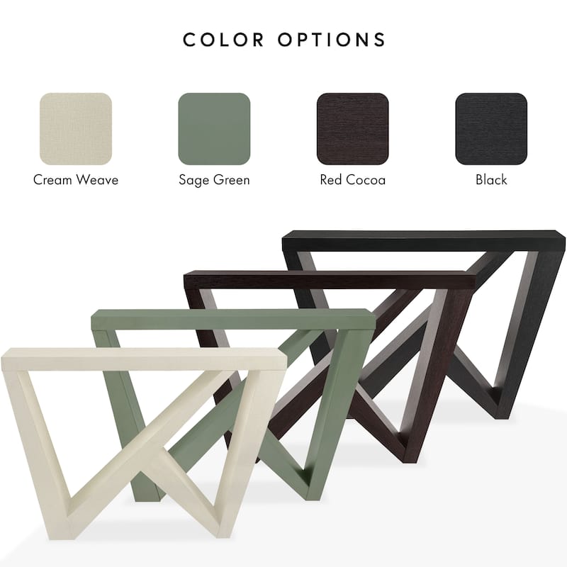 DH BASIC Modern Decorative Console Table with W-Shaped Legs by Denhour