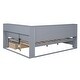 preview thumbnail 4 of 16, Wooden Full Size DayBed with 2 Drawers and USB Charging Ports, Grey