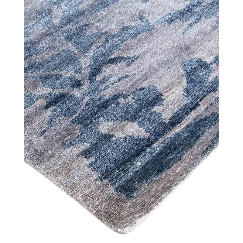Modern One-of-a-Kind Hand-Knotted Area Rug, Gray - 8' 2" x 9' 10"