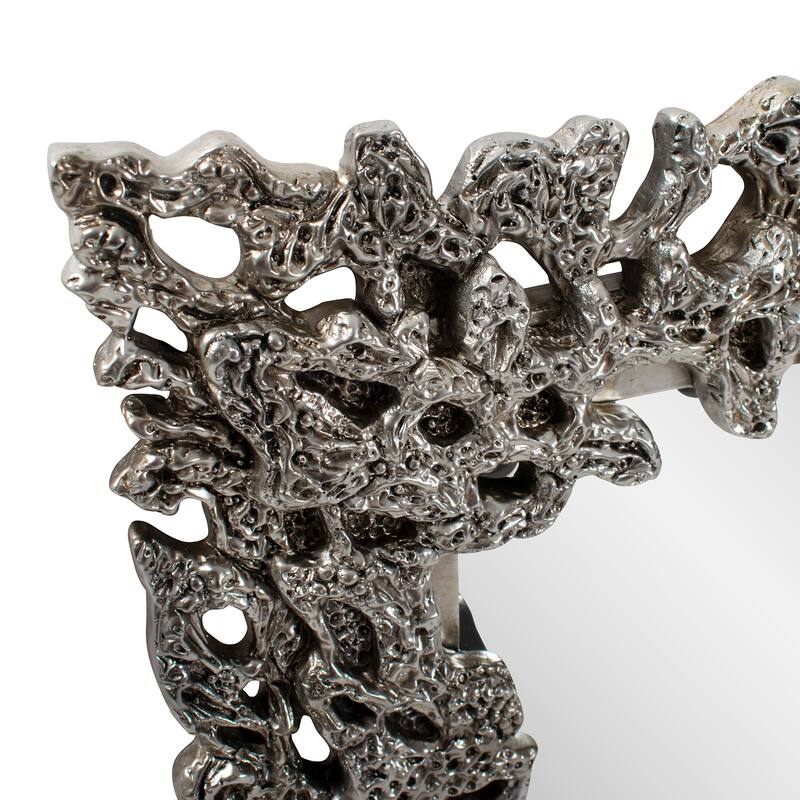 Asbille Glossy White Wall Mirror