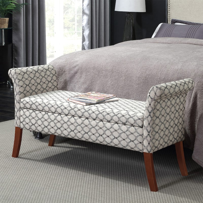 Storage Bench Ottoman - Multi-Functional Upholstered Seat with Large Storage Space for Shoes, Toys, and Essentials