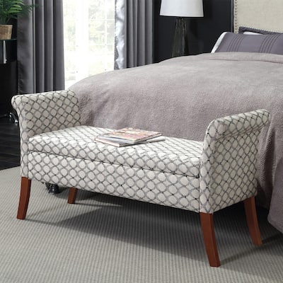 Storage Bench Ottoman - Multi-Functional Upholstered Seat with Large Storage Space for Shoes, Toys, and Essentials