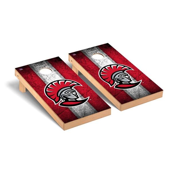 slide 2 of 5, University of Tampa Spartans Cornhole Board Set - Vintage Wooden