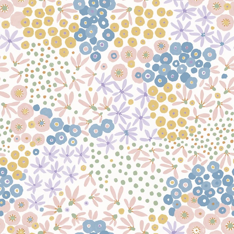 NuWallpaper Floral Bunch Multi Bright Peel & Stick Wallpaper