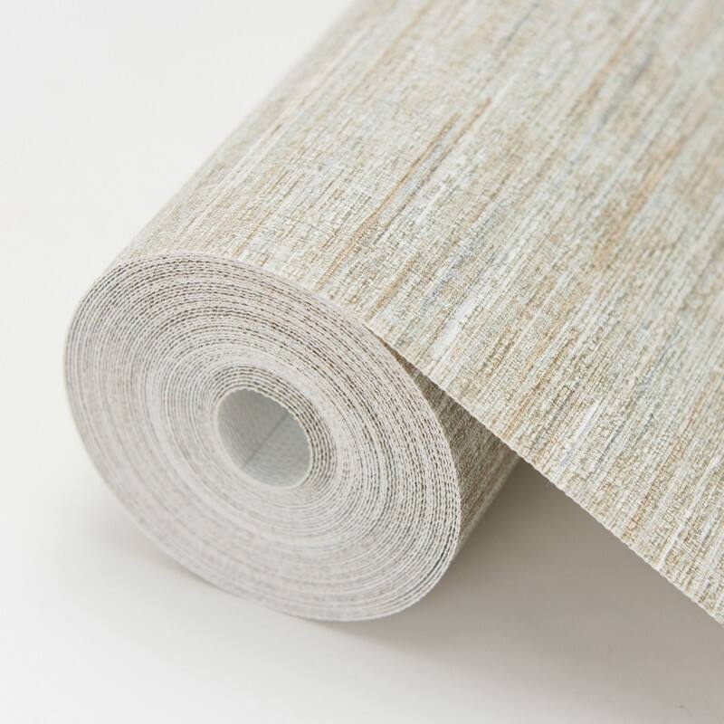 Warner Cogon Taupe Distressed Texture Wallpaper