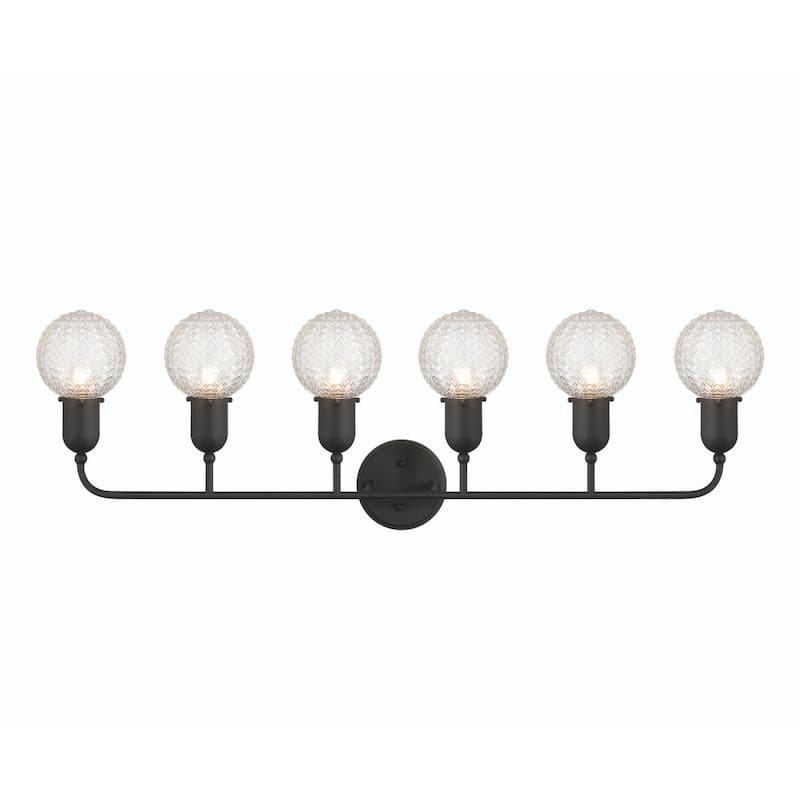 Acroma 6 - Light Dimmable Steel Bathroom Vanity Light - 6-light