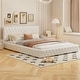 preview thumbnail 2 of 11, Queen Bed Velvet Upholstered Bed with Tufted Headboard