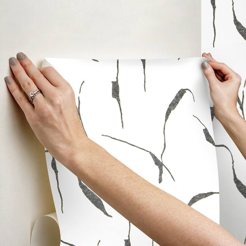 Ivory Coast Black and Gold Premium Peel and Stick Wallpaper