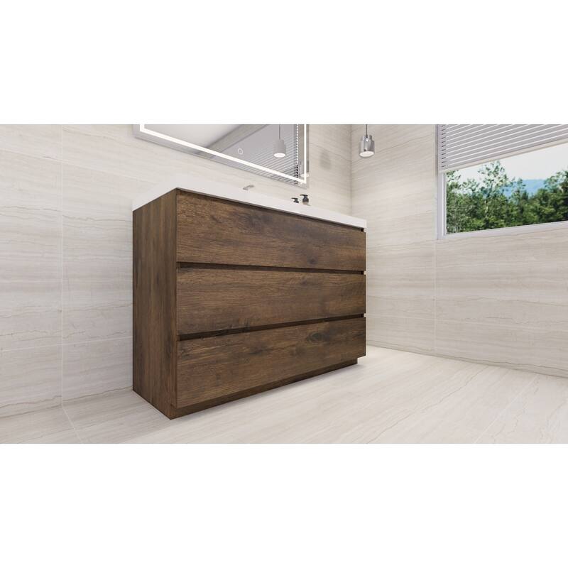 Aron 48'' Freestanding Vanity with Reinforced Acrylic Sink