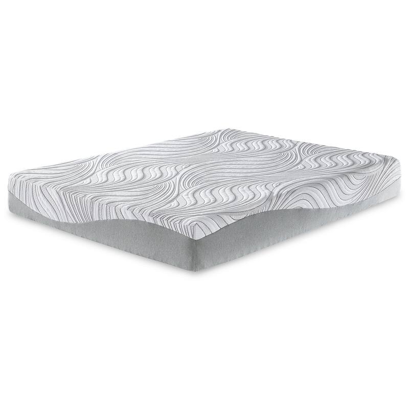 Signature Design by Ashley Memory Foam White 10 Inches Medium Mattress