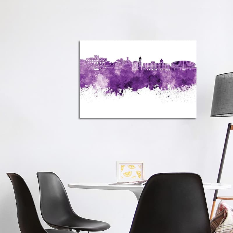 iCanvas "Nice Skyline In Lilac" by Paul Rommer Canvas Print - 26x40x1.5