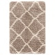 preview thumbnail 60 of 145, SAFAVIEH Hudson Shag Ariola Trellis 2-inch Thick Rug 2' x 3' - Beige/Ivory