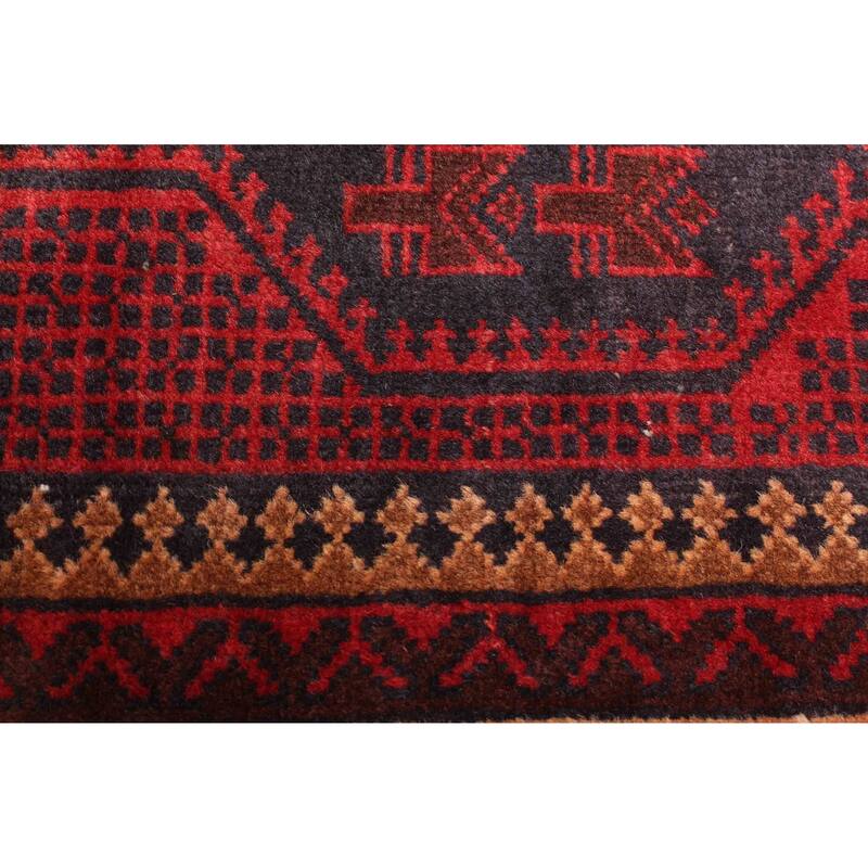 ECARPETGALLERY Hand-knotted Teimani Black Wool Rug - 2'10 x 4'11