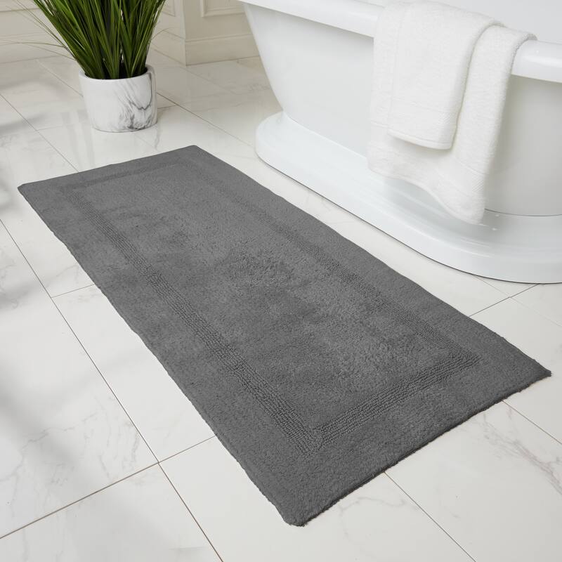 Fabstyles Basix Soft & Absorbent Reversible Cotton Bath Rug