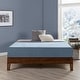 preview thumbnail 23 of 55, Grand Solid Wood 12-inch Platform Bed Frame by Crown Comfort