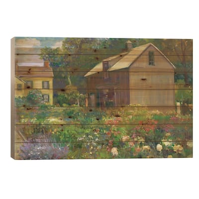 Hillstead Print On Wood by Catherine M. Elliott - Multi-Color