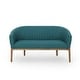 preview thumbnail 18 of 26, Galena Mid-century Modern Glam Loveseat by Christopher Knight Home