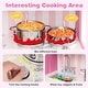 preview thumbnail 4 of 10, Costway Kids Kitchen Playset Wooden Toy with Adjustable LED Lights & - See Details
